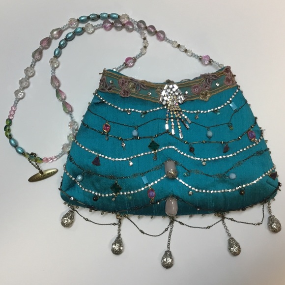 Mary Frances Handbags - Luscious Mary Frances Turquoise/Blue Bag.